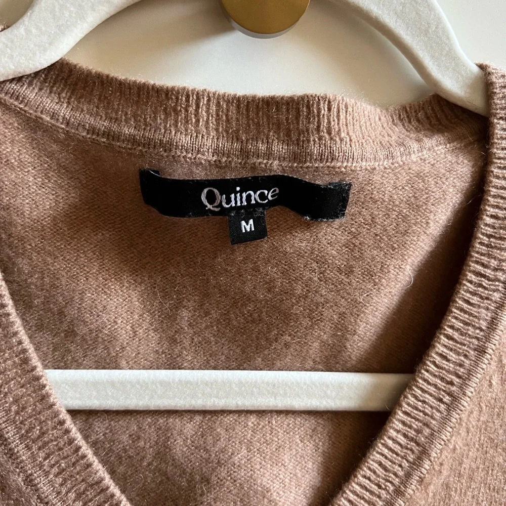 Quince Cashmere V-Neck Sweater - Picture 2 of 5
